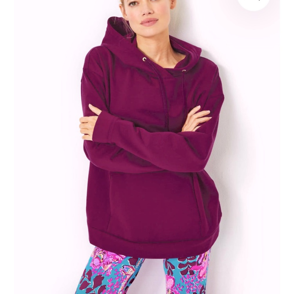 NWT! Lilly Pulitzer gorgeous cozy and plush oversized hoodie, sweatshirt